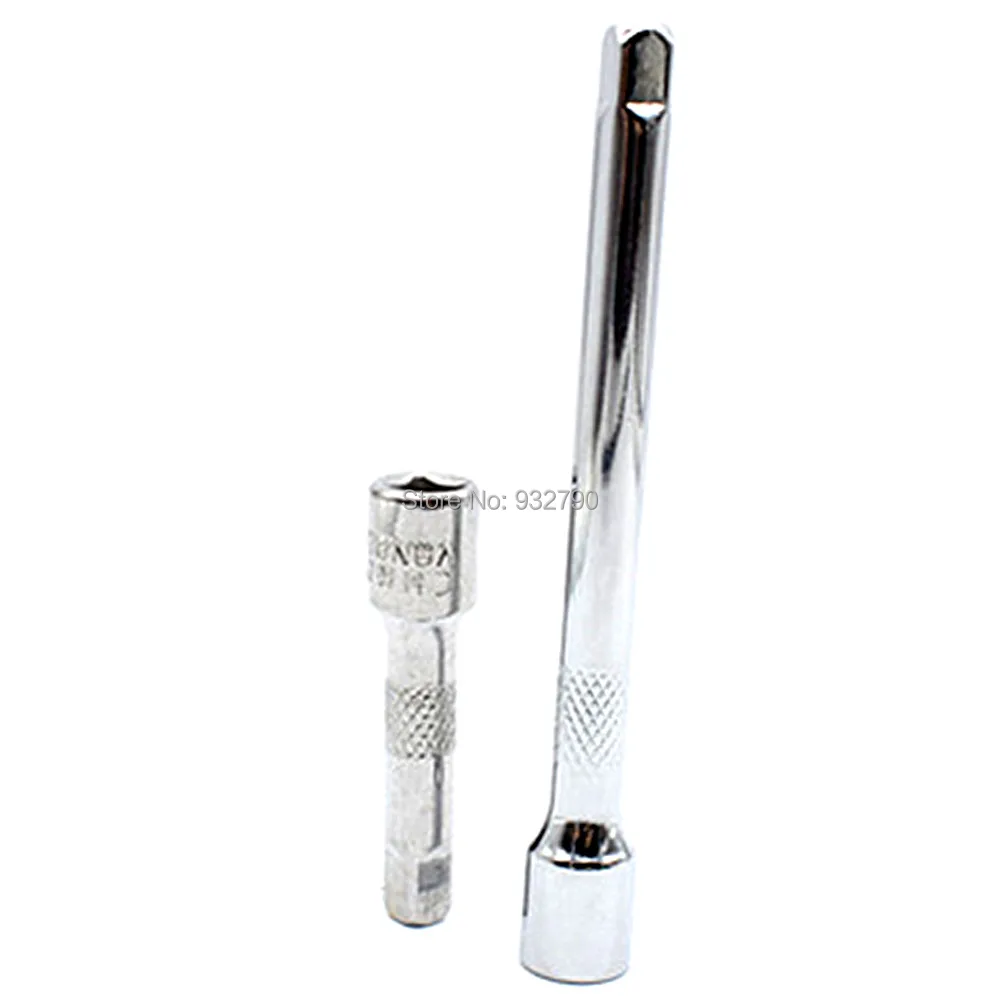 

2pcs 1/4" Square Drive Extension Bar Set 2" 50mm 4" 100mm Socket Bars Long Reach