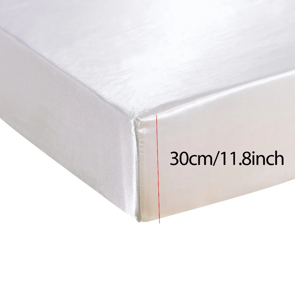 Простыня из атласного шелка с принтом простыня эластичной резинкой Роскошный