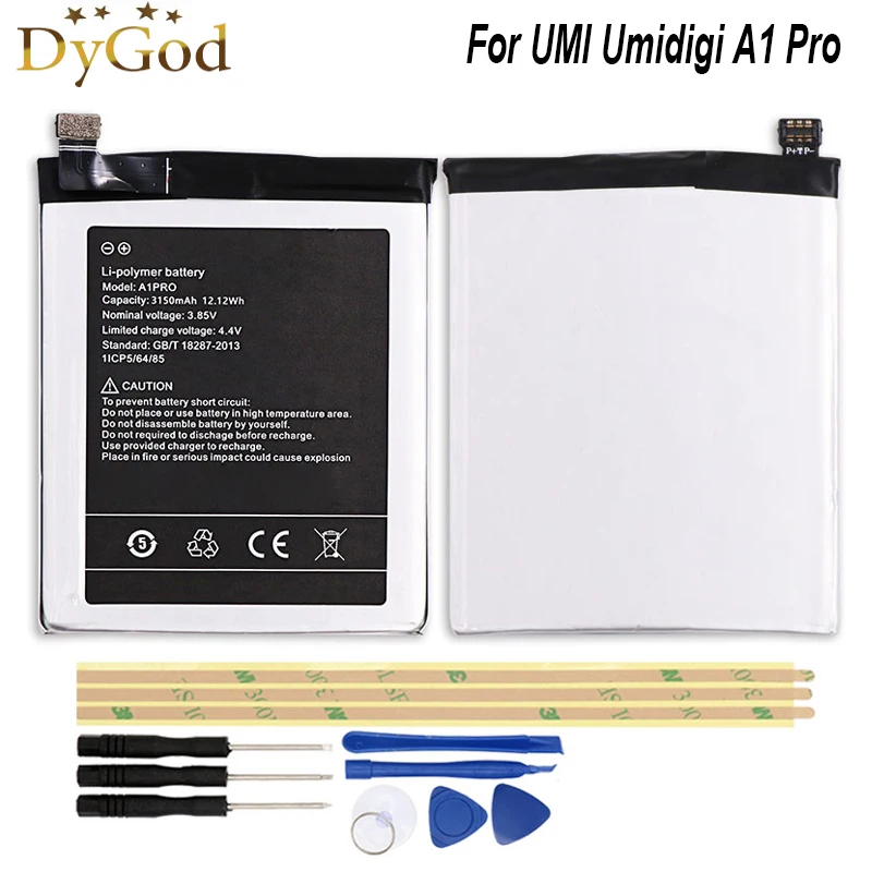 Аккумулятор DyGod 3150 мАч для UMI Umidigi A1 Pro высококачественный аккумулятор мобильный