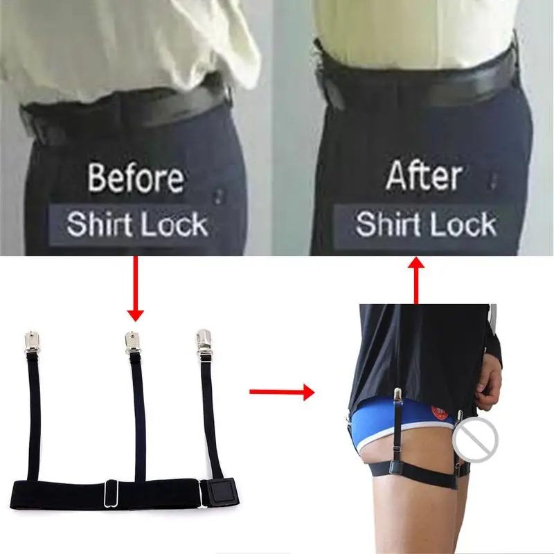 Мужская деловая рубашка подтяжки мужские для рубашек Tirantes Crease Resistance Sock