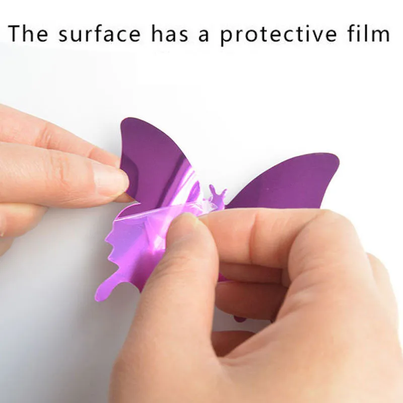 3D наклейки на стену с бабочками Наклейки стены художественные для детской
