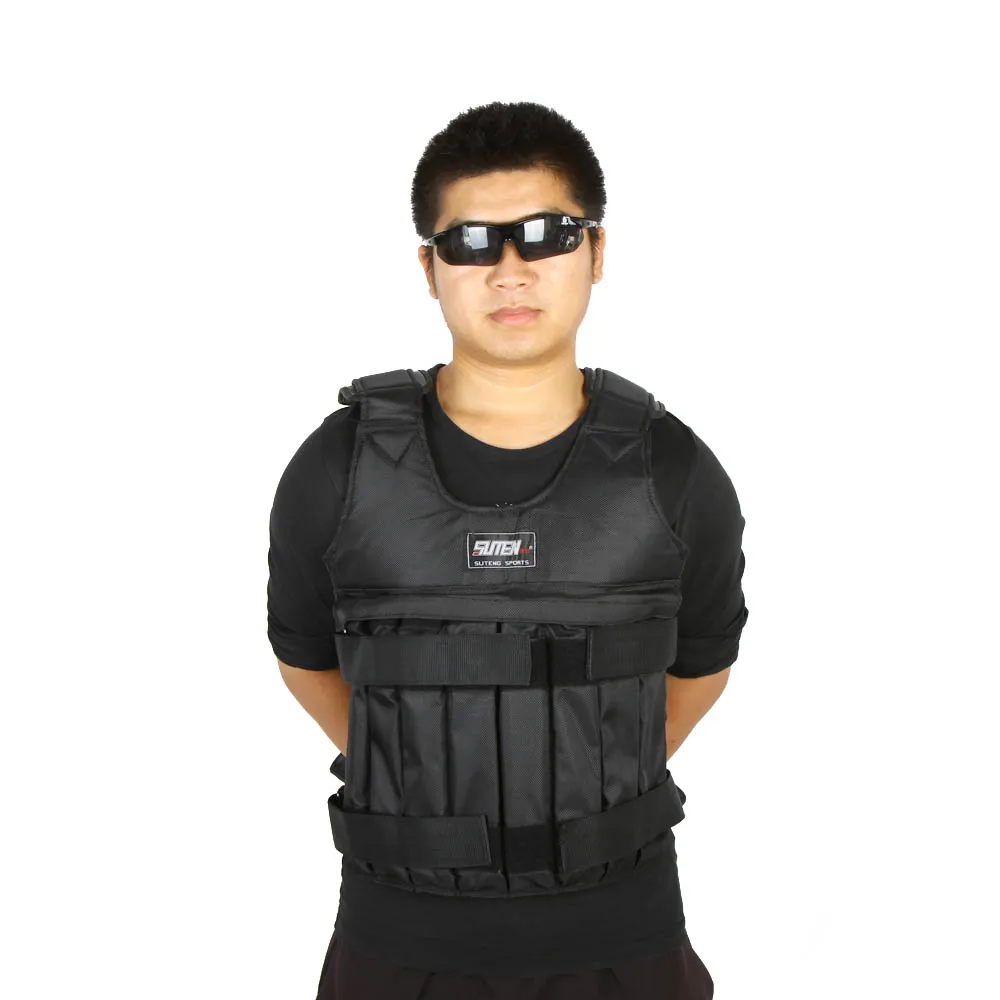 Adjustable Vest Max Loading 20kg Weight Jacket Exercise Boxing Training Waistcoat Invisible Weightloading Sand Clothing | Спорт и
