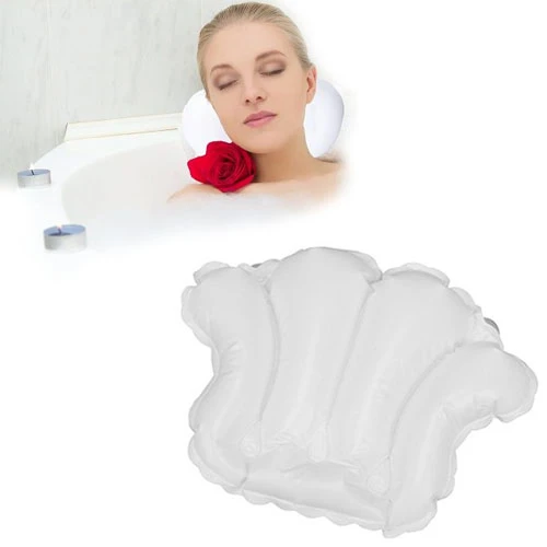 Премиум Дизайн белый винил Shell Shaped подушка для ванны спа|Столики с раковиной