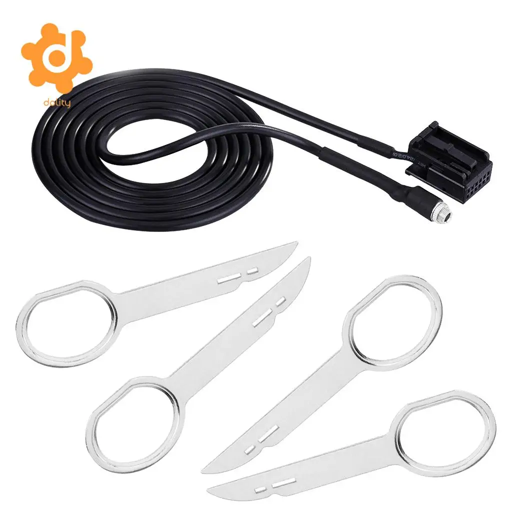 dolity 3.5mm Female AUX Audio Music Cable+Removal Keys for Ford Car Stereo 6000CD | Автомобили и мотоциклы