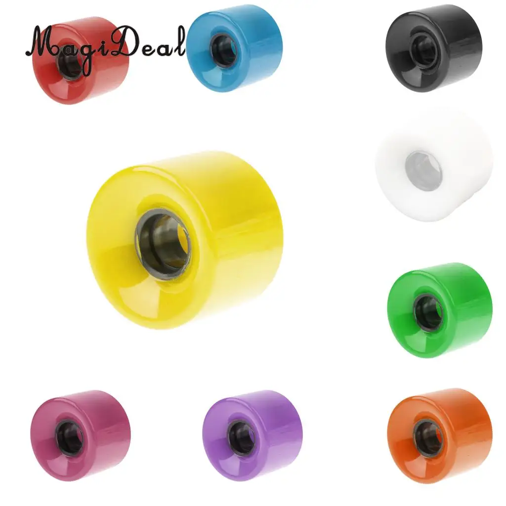 MagiDeal однотонный Лонгборд боди ПУ колеса цветной для Mini Cruiser детский аксессуар
