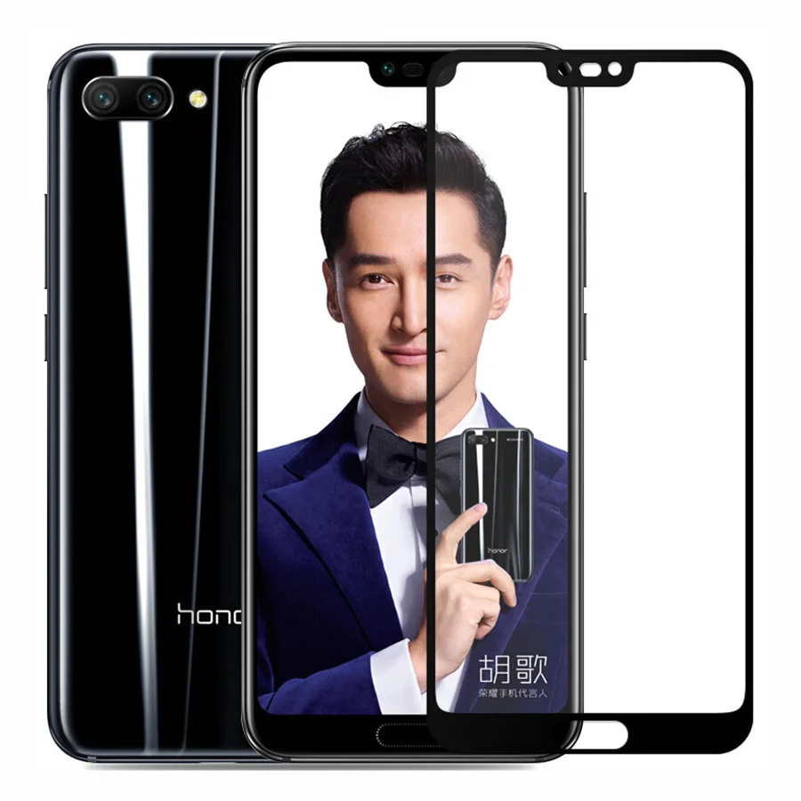 2 шт. закаленное стекло премиум-класса для Huawei Honor 10 полное покрытие Защитная
