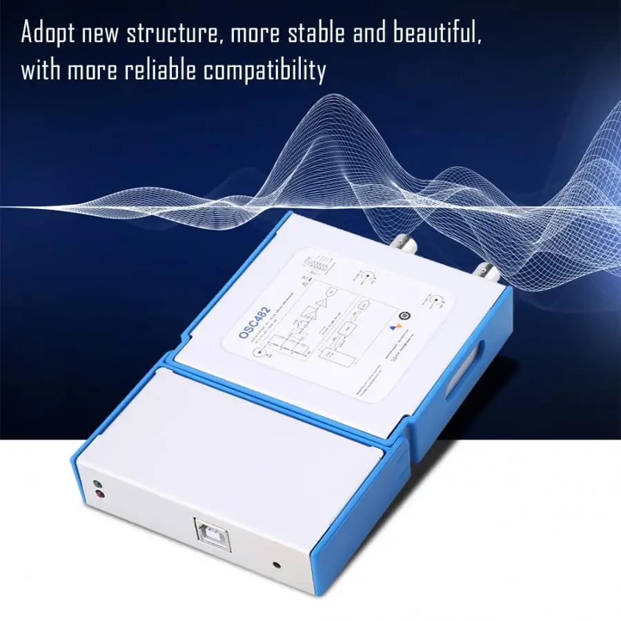 OSC482 цифровой осциллограф виртуальный Ручной 2 канала полоса пропускания 20 МГц