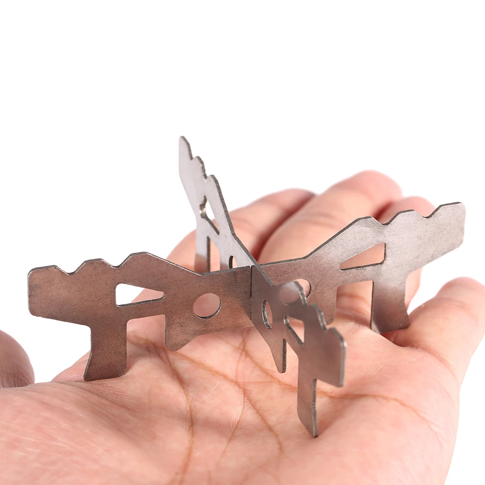 Уличная стойка для спиртовой плиты из нержавеющей стали подставка кемпинга