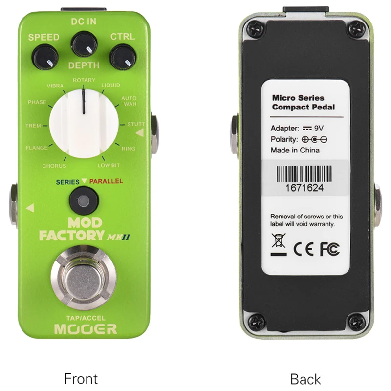 MOOER Mod Factory Mkii мультимодуляционный Эффект педали 11 эффект модуляции Tap Tempo True Bypass