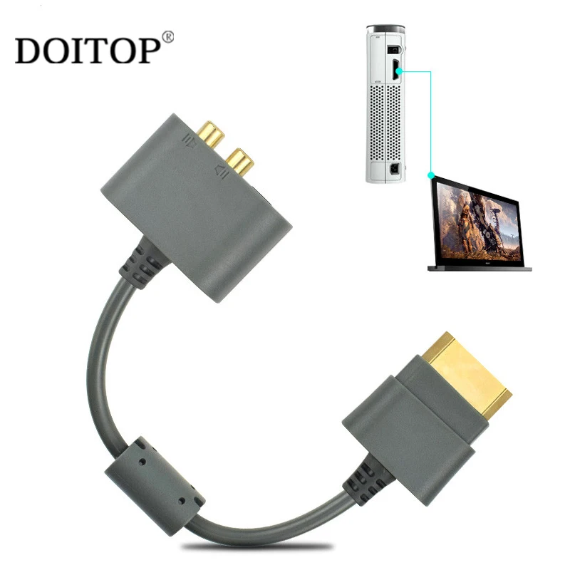 Кабель адаптер DOITOP для XBOX 360 все версии аудио HDMI AV кабель шнур Microsoft 65 нм тонкий 45