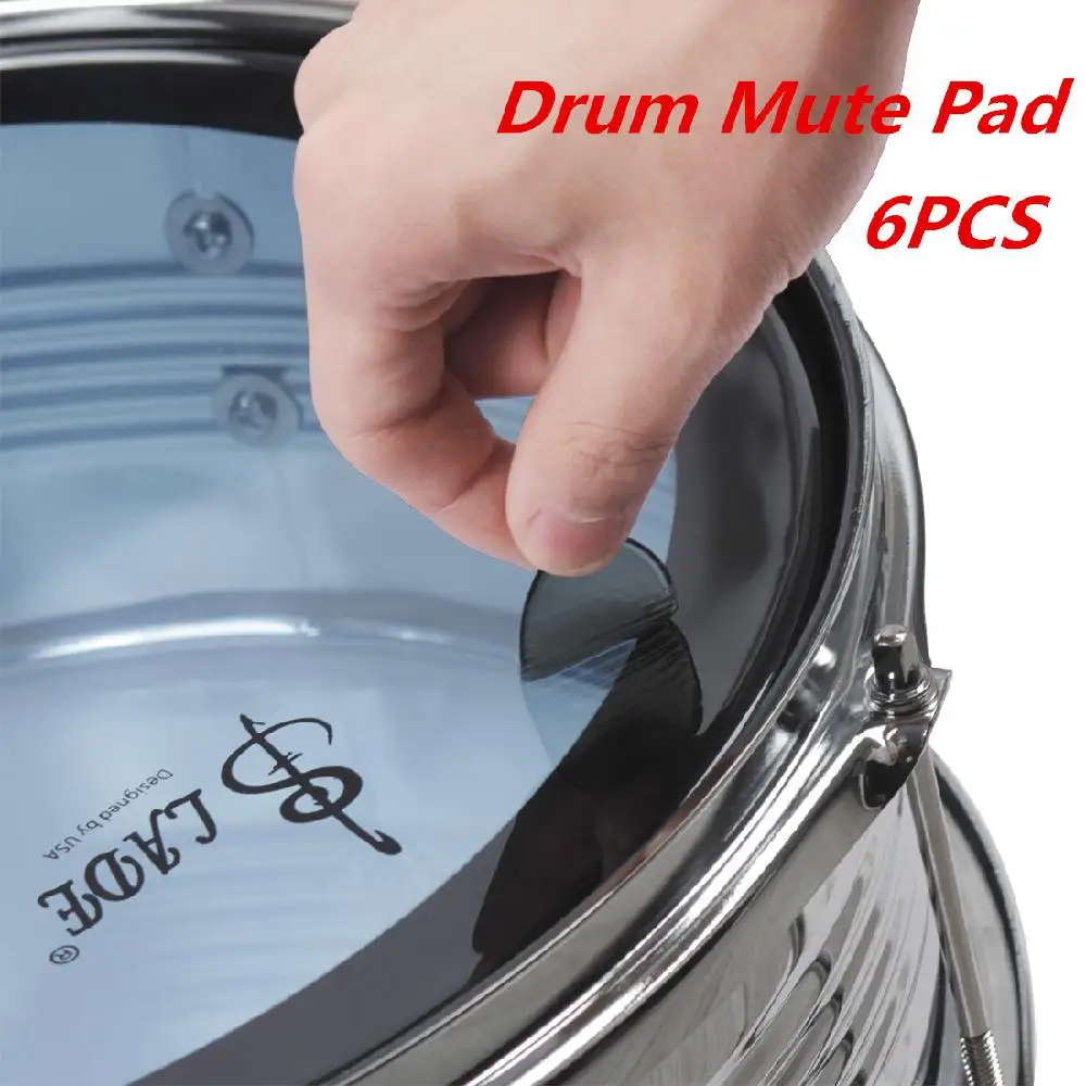 SLADE 6 шт./компл. Snare Drum Mute Pad барабанный демпфер гелевые прокладки глушитель