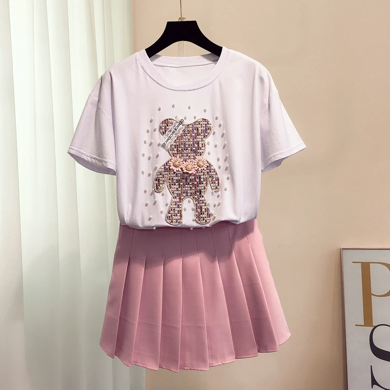 Женская трикотажная футболка Kawaii Camisas Mujer с коротким рукавом и круглым вырезом