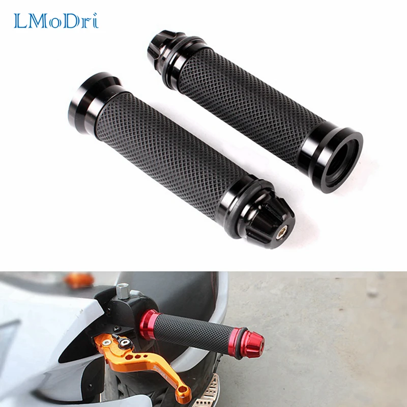 Мотоциклетные ручки LMoDri 7/8 дюйма для Aprilia Victory Harley Davidson Honda Suzuki Kawasaki Yamaha BMW Ducati|grips for