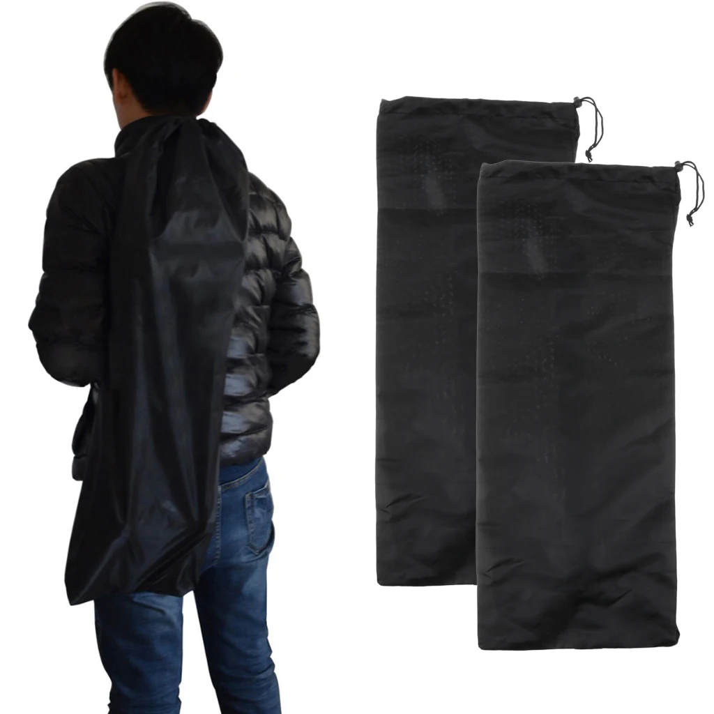 

2 Pieces Skateboard Longboard Shoulder Bag Carry Case Drawstring Pouch