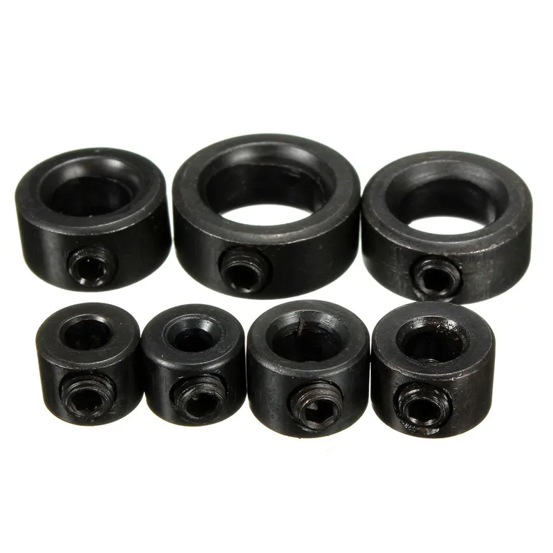 8Pcs 3-12mm Drill Bit Tools Depth Stop Collar Ring Positioner Spacing Locator Woodworking With Hex Wrench | Инструменты