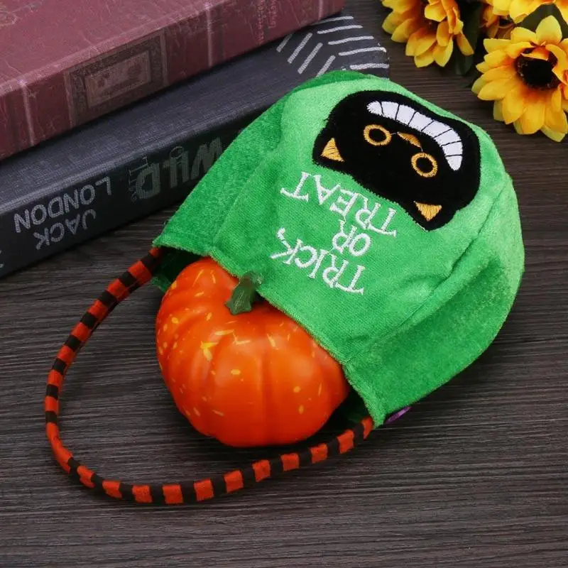 На Хэллоуин с надписью Trick или Treat конфеты мешок дети держатель сахара мешки