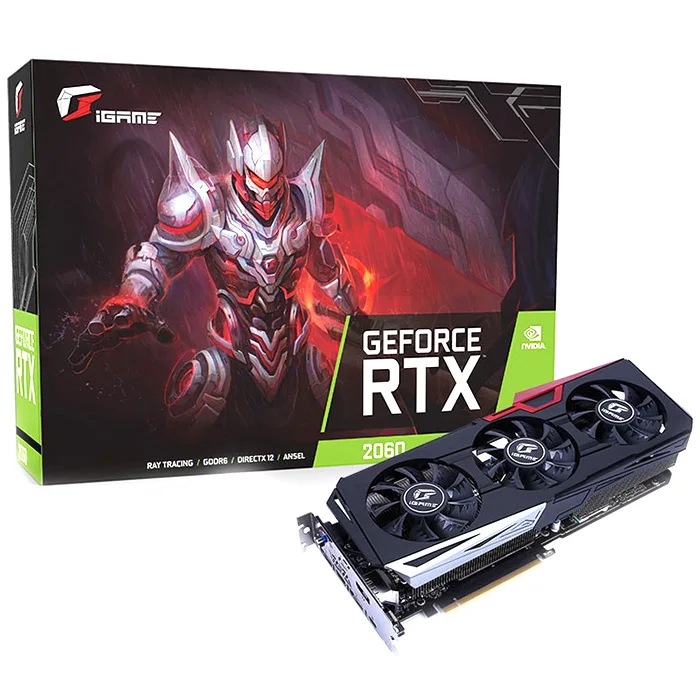Оригинальная Красочная графическая карта iGame GeForce RTX 2060 Ultra OC Nvidia для игр 6 ГБ GDDR6