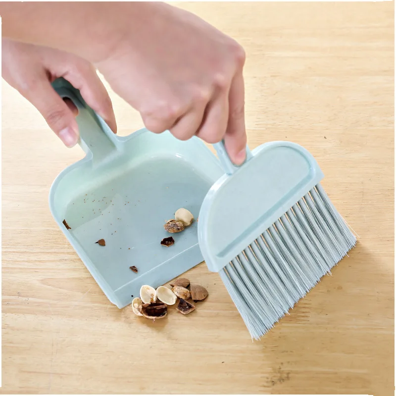 Mini Cute kawaii PP Desktop Sweep Computer keyboard Cleaning Brush Small Broom multi-function can be hanging desk Dustpan Set | Дом и сад