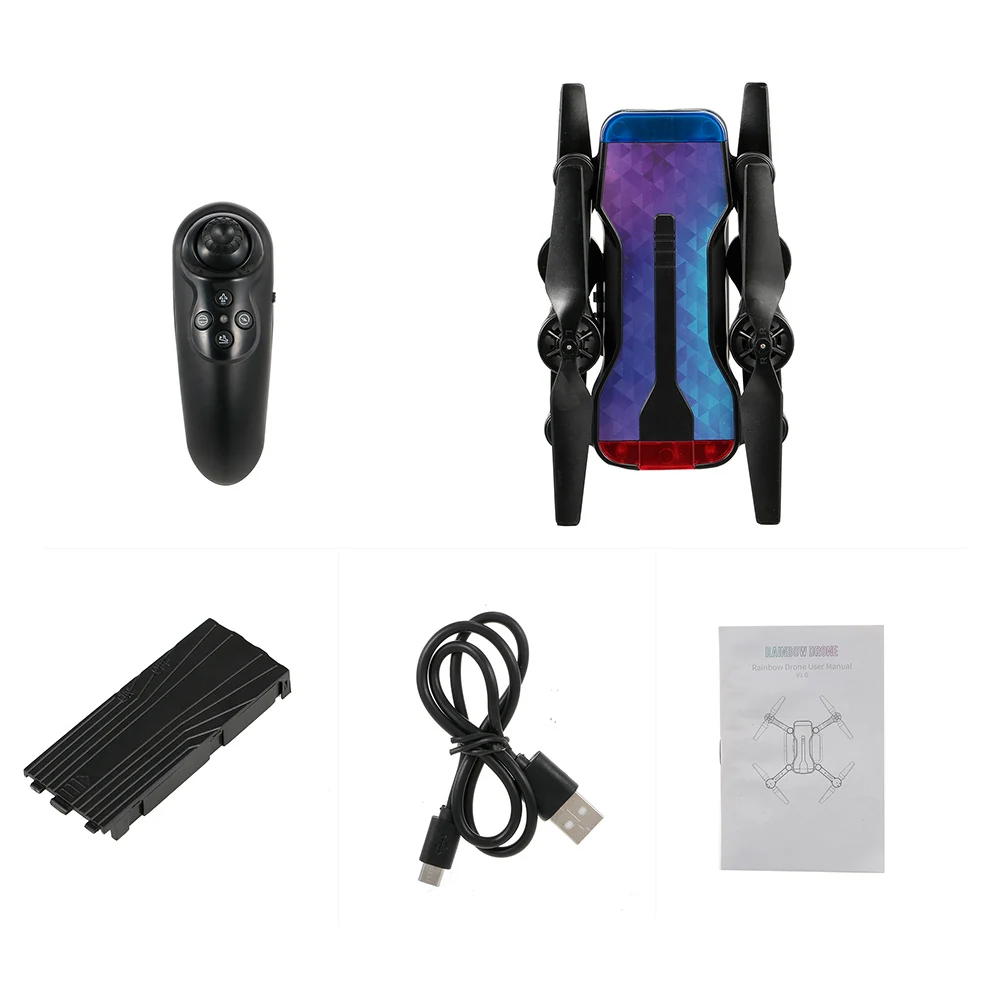 2019 Новинка Simtoo XT198 WIFI FPV G-датчик оптический поток Радужный Дрон с камерой 720p |