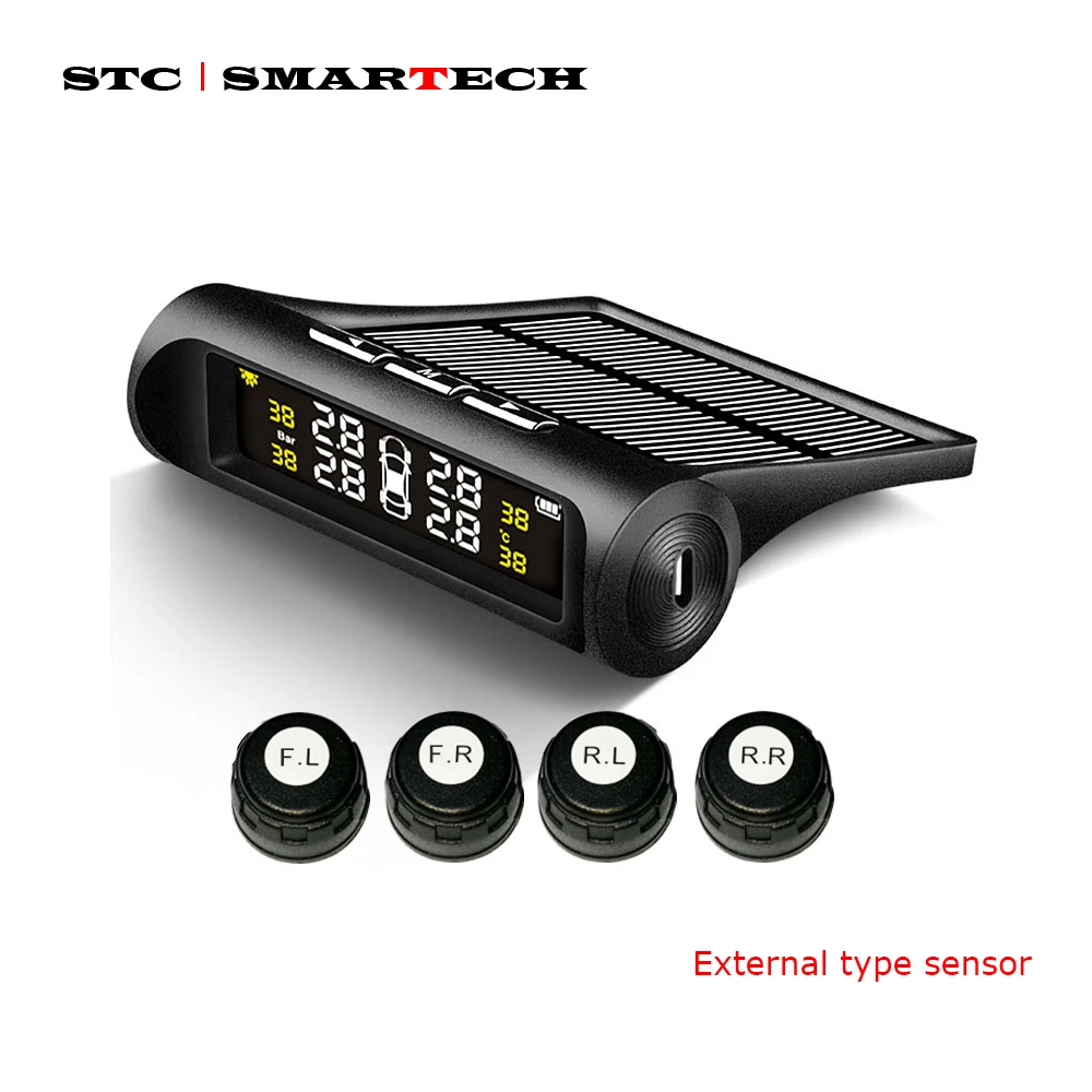 SMARTECH TPMS автомобильная система контроля давления в шинах солнечный дисплей 4