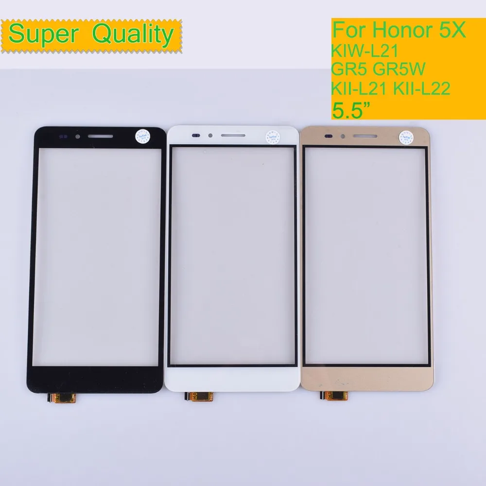 

10Pcs/lot For Huawei Honor 5X KIW-L21 Touch Screen Digitizer GR5 KII-L21 KII-L22 KII-L23 KII-L03 Touch Panel Sensor Touchscreen