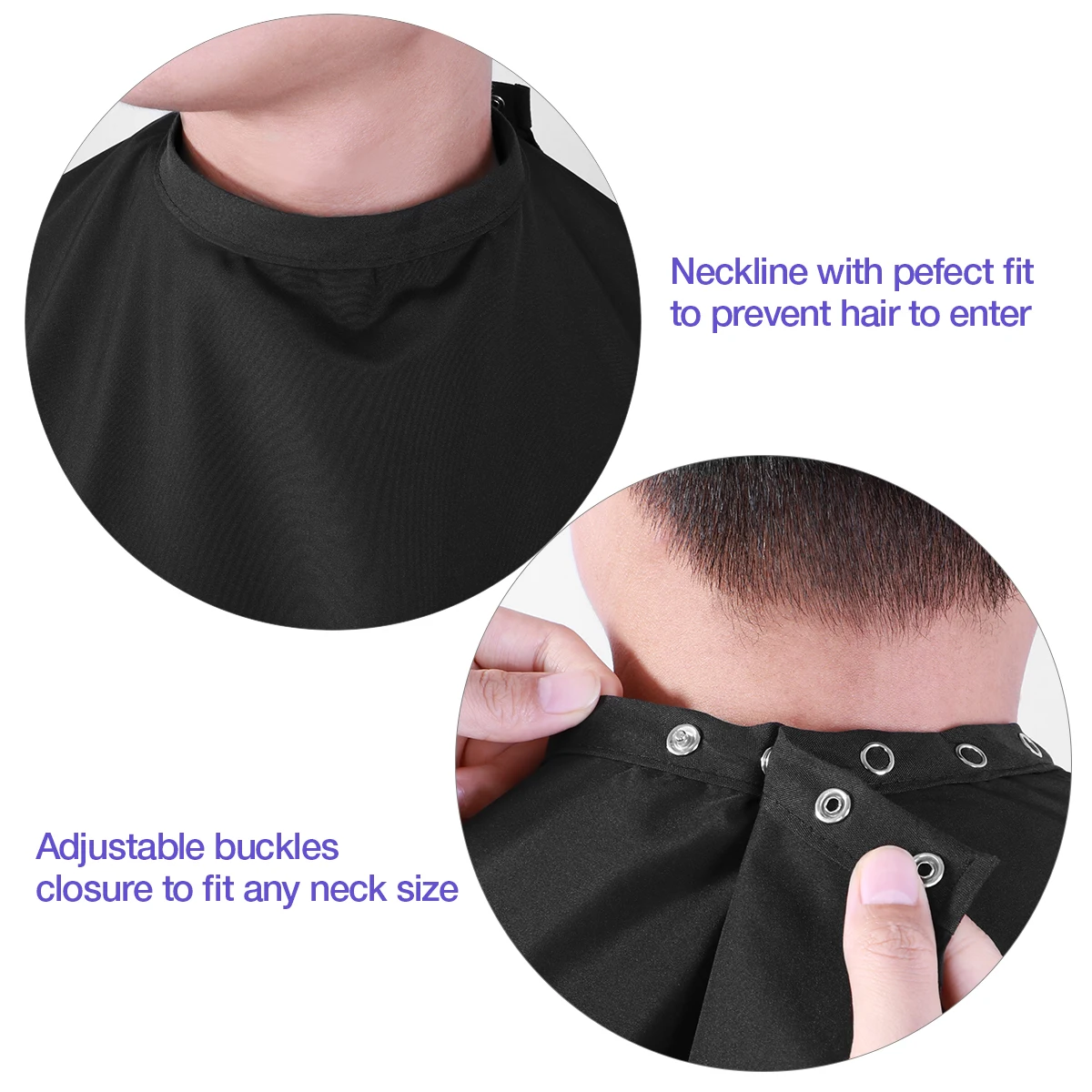 2 шт./компл. черная Парикмахерская накидка Pro Ткань для защиты волос фартук