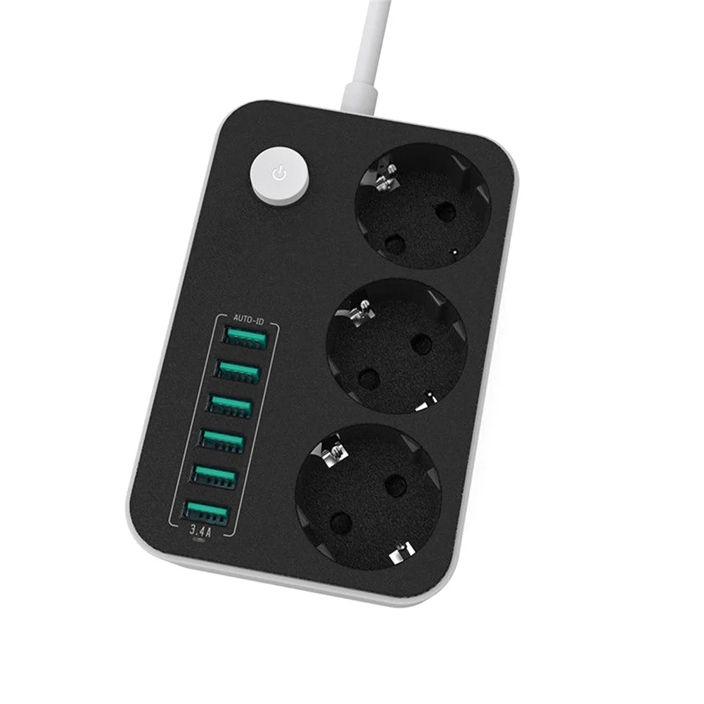 2500 Вт 10A бытовое зарядное устройство сетевые полосы универсальный удлинитель