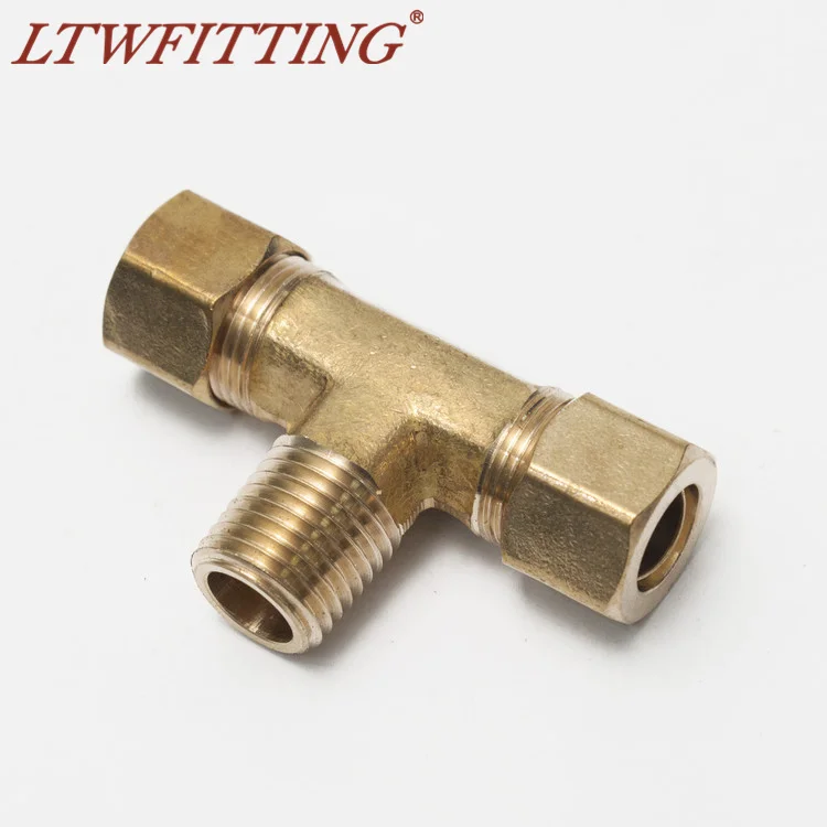 

LTWFITTING латунь 3/8 "OD x 3/8" OD x 1/4 "Мужской NPT компрессионный тройник фитинг