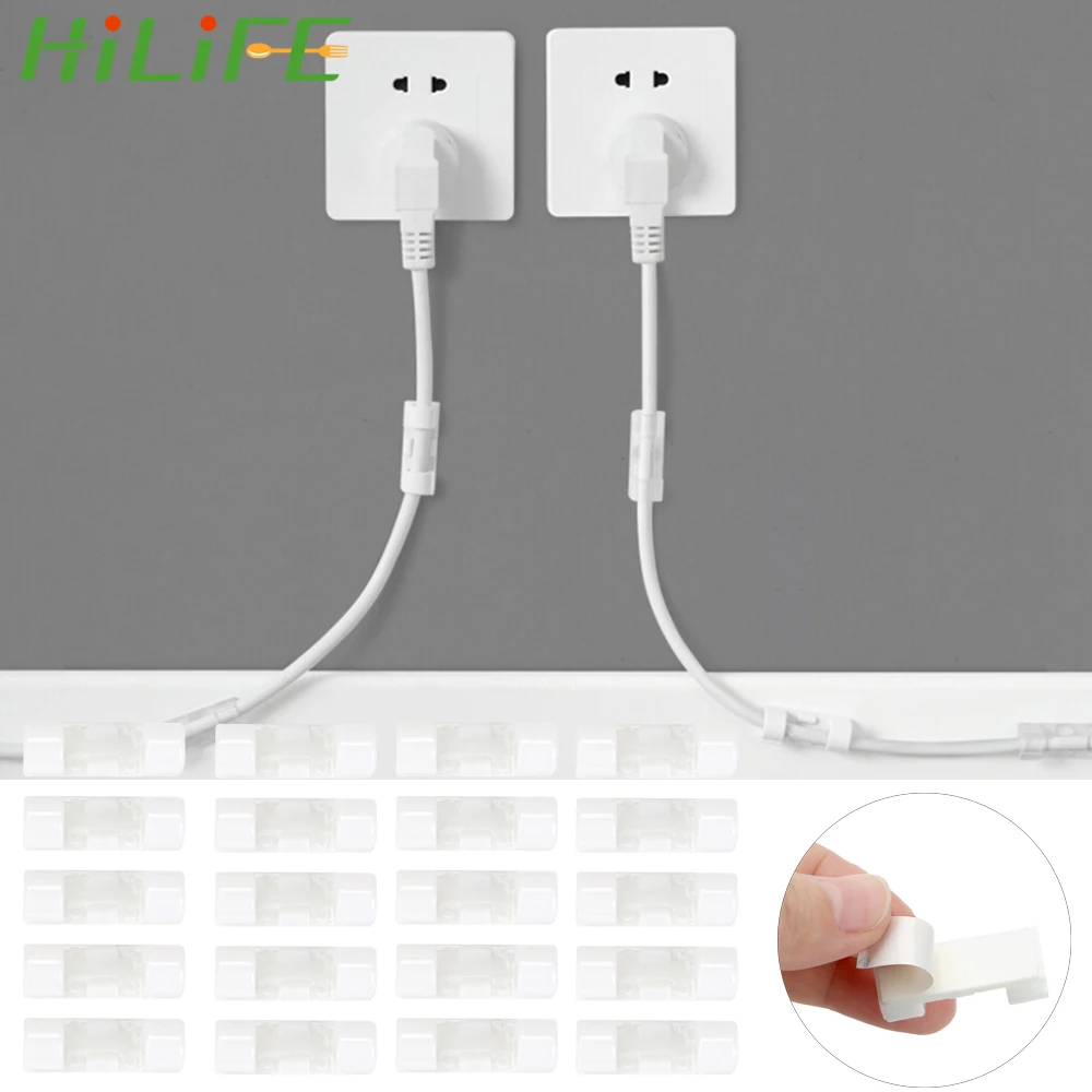 HILIFE зажимы для шнура USB держатель органайзер твердый зажим фиксированные