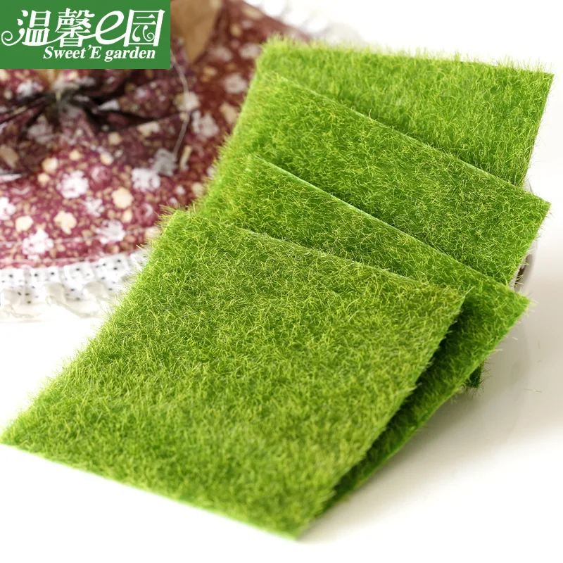 5pcs Micro-View Creative Simulation Moss Fake Ecological Bottle of Decoration Lawn False White Hair Дом и сад