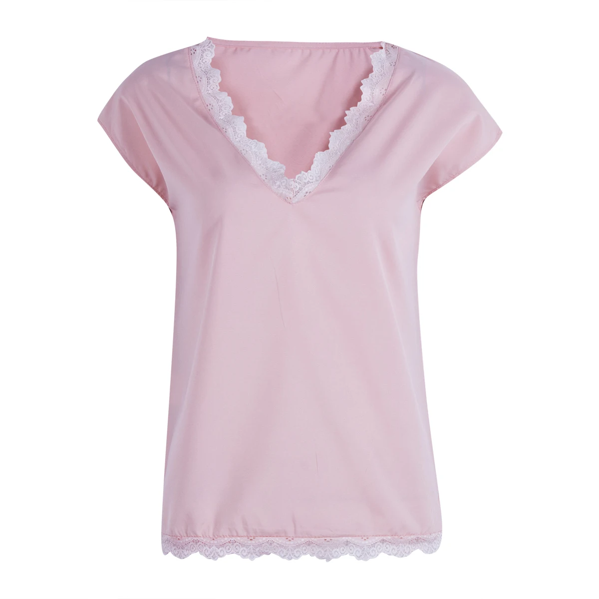 Женская шифоновая блузка без рукавов с V-образным вырезом | одежда