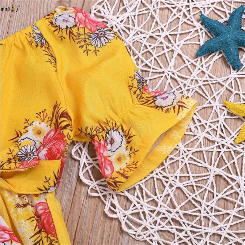 Модная одежда для детей Детская мода комбинезон девочек летнее платье с