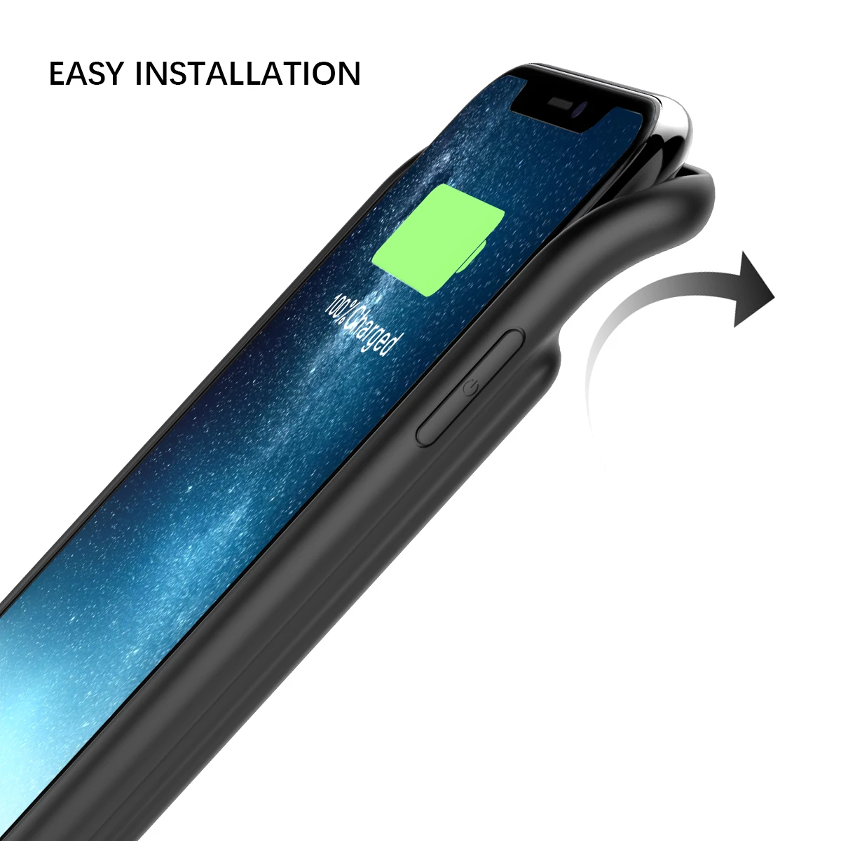 For iPhone Xs Max Battery Charger Case with Audio 5000mAh External Backup Power Bank Protective Phone Shell Cover | Мобильные