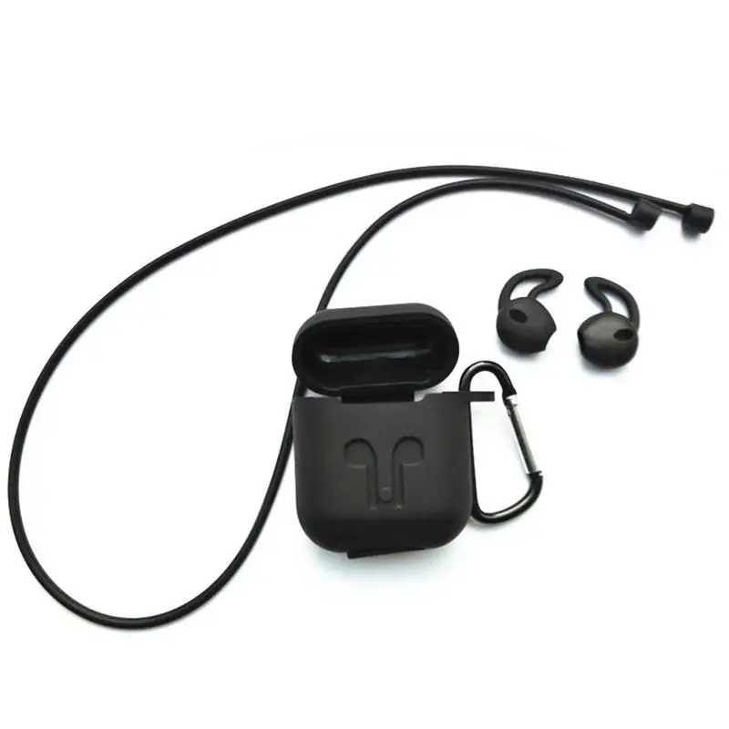 Силиконовые наушники Airpods защитный чехол протектор Мягкий для IPhone беспроводной