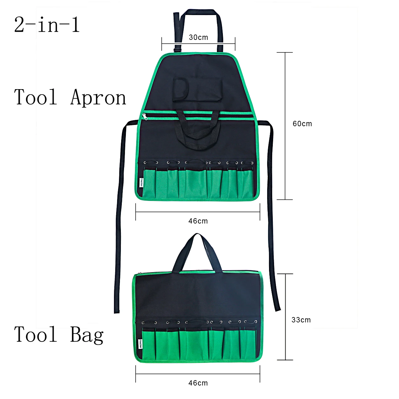 Сумка для инструментов Finether 2 в 1 8 карманов двойная складная сумка Органайзер