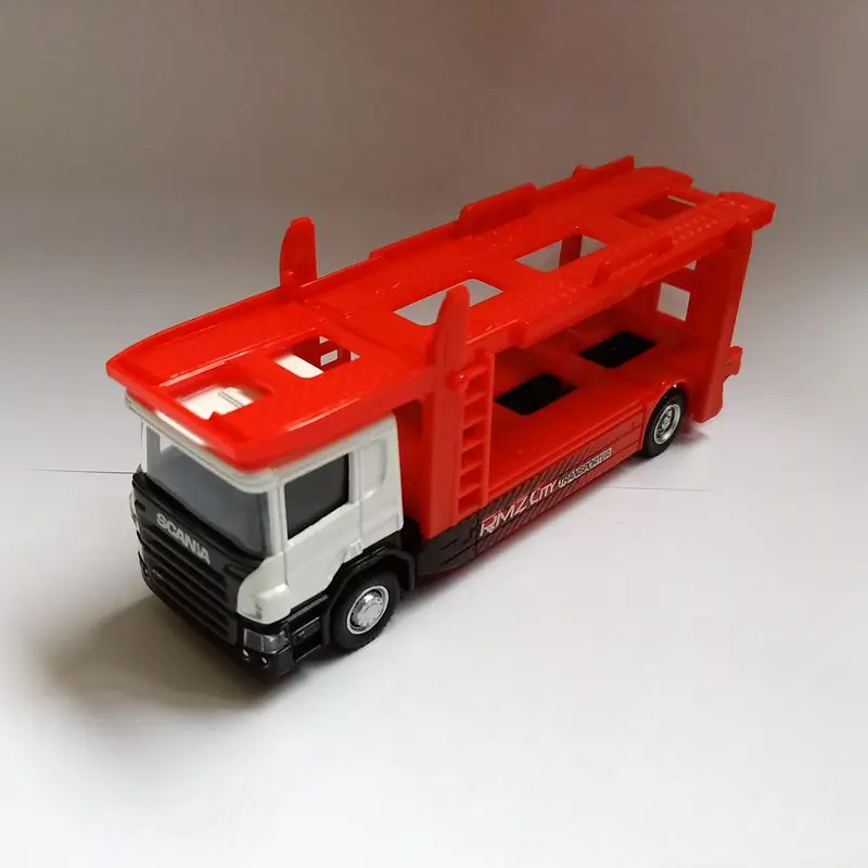 

RMZ City/модель игрушечного автомобиля под давлением/Масштаб 1:64/Трактор SCANIA Road Tailer/обучающая коллекция транспортных средств/подарок для детей
