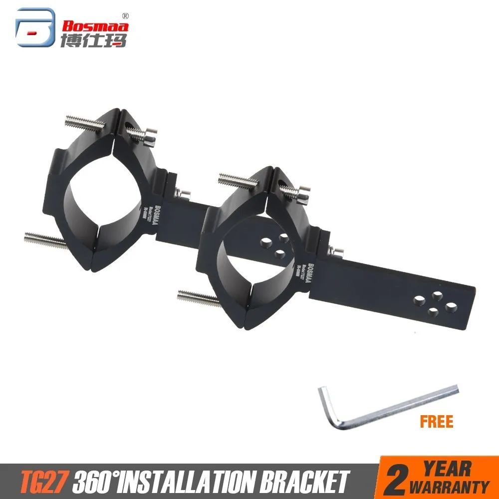 

BOSMAA TG27 Motorcycle LED Headlight Tube Fork Bracket For Cafe racer Chopper Motorcycle Hunting Lamp Clamp Holder 50-69mm