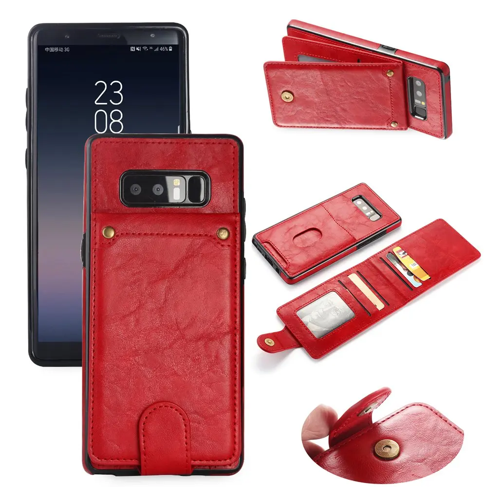KISSCASE Ретро чехол с держателем для карт Samsung Galaxy S9 S8 S7 Edge чехлы бумажники Note 8 Plus