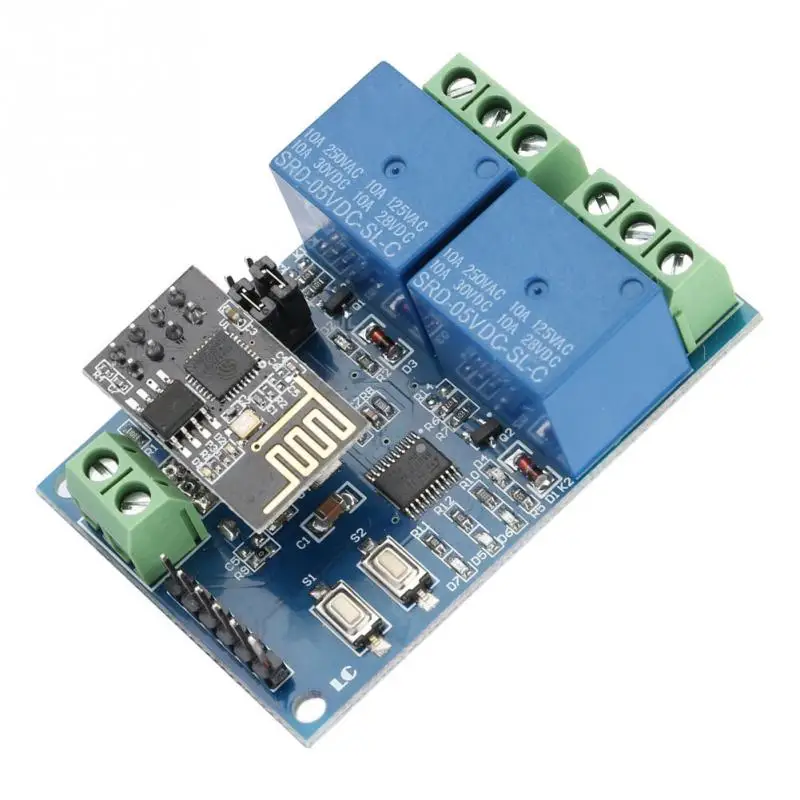 5V ESP8266 Dual Channel WiFi Relay Module IOT Smart Home Phone APP Remote Switch | Обустройство дома