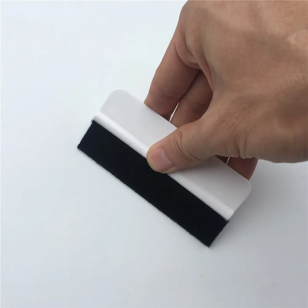 100 шт./лот мягкий мини-скребок с логотипом на заказ скребок из войлока виниловая