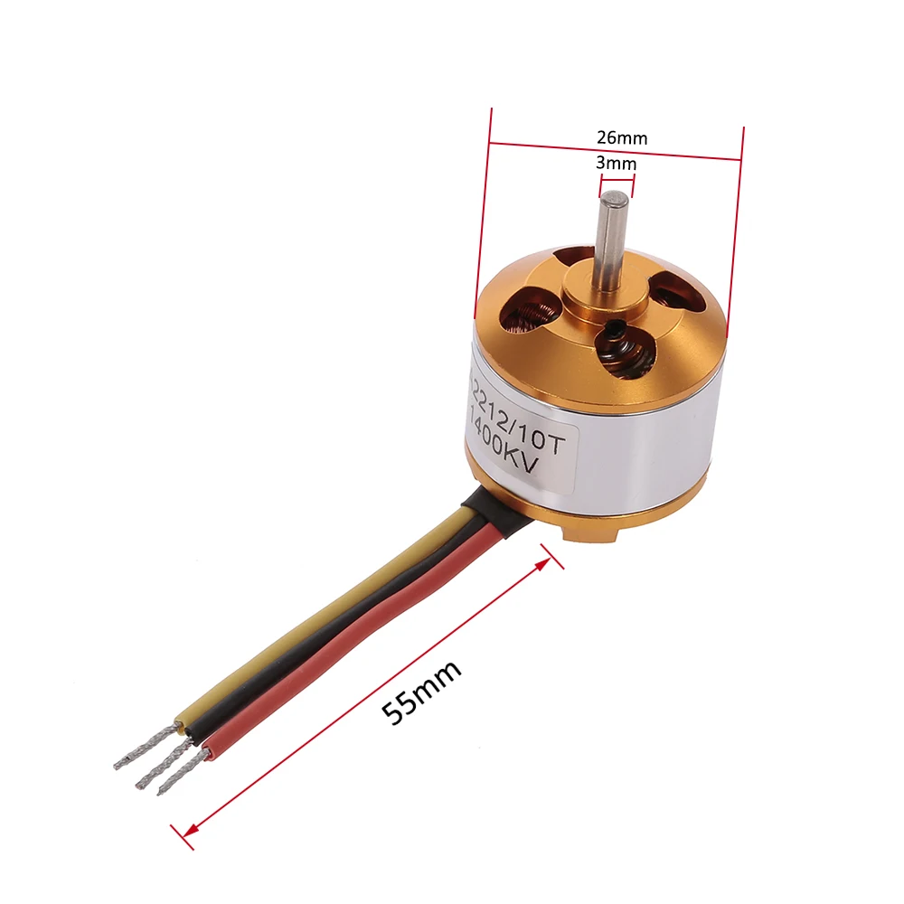 Новое поступление A2212 1400KV RC бесщеточный двигатель с 30A ESC пара 8045 малошумный