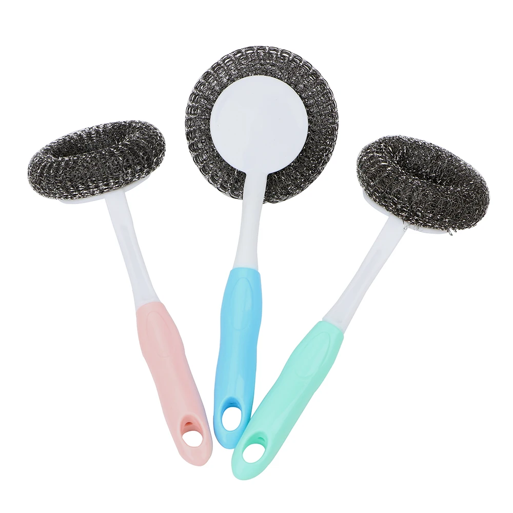 

Cleaning Brush Stainless Steel Long handle Gadgets BBQ Grills Washer Kitchen Accessories