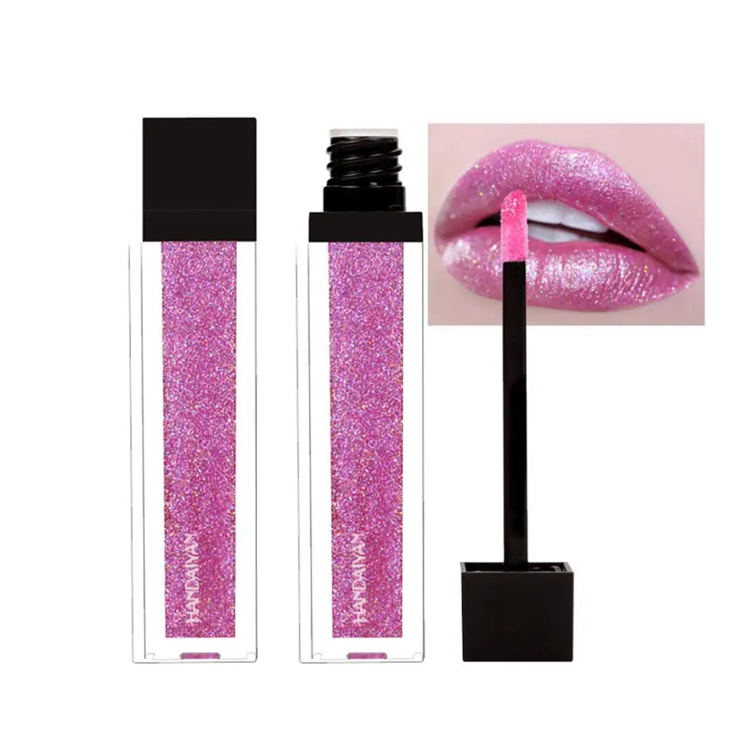 Gloss use Matte Lip Professional Cosmetic Shimmer home Long-lasting Makeup Liquid 12 Colors Lipstick | Красота и здоровье