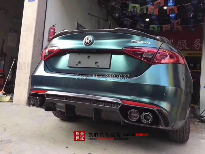 Спойлер для Alfa Romeo Giulia 2015 2019 из углеродного волокна задний спойлер на крыло крышу