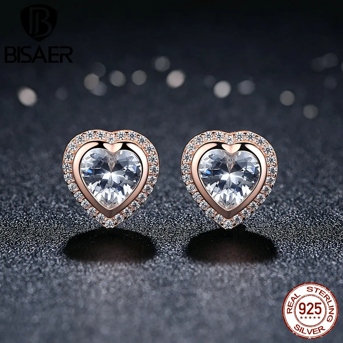 Женские серьги гвоздики из серебра 925 пробы в форме сердца|silver stud earrings|fashion earringsstud