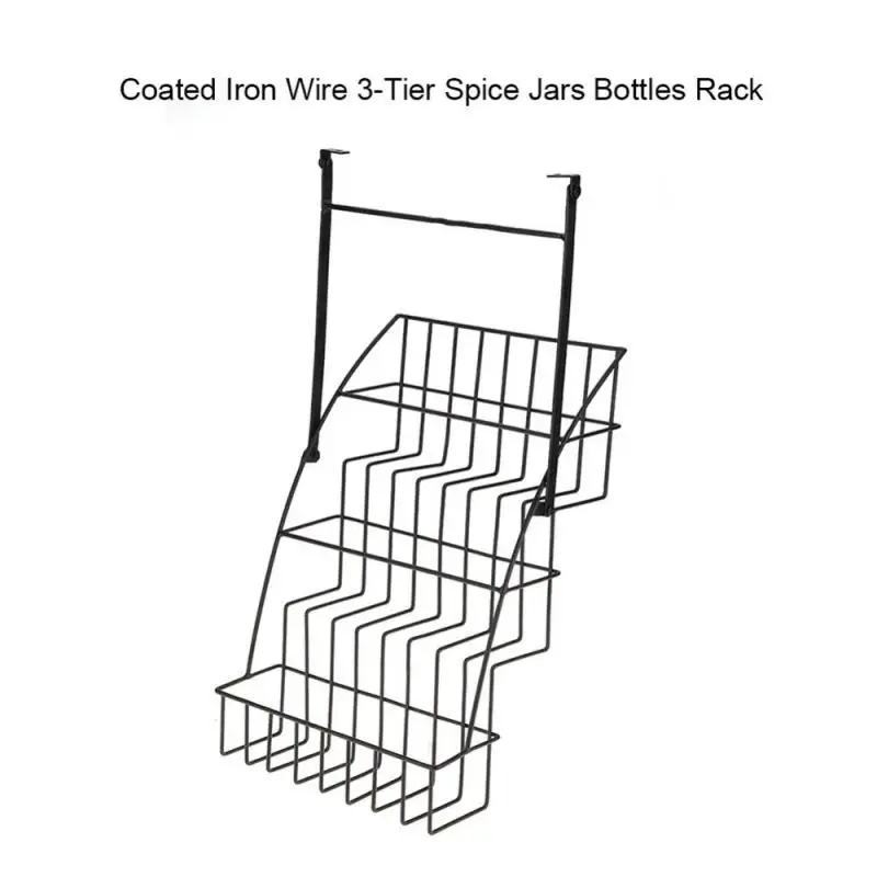 Железная проволока с покрытием 3 ярусные банки для приподнятых специй подставка