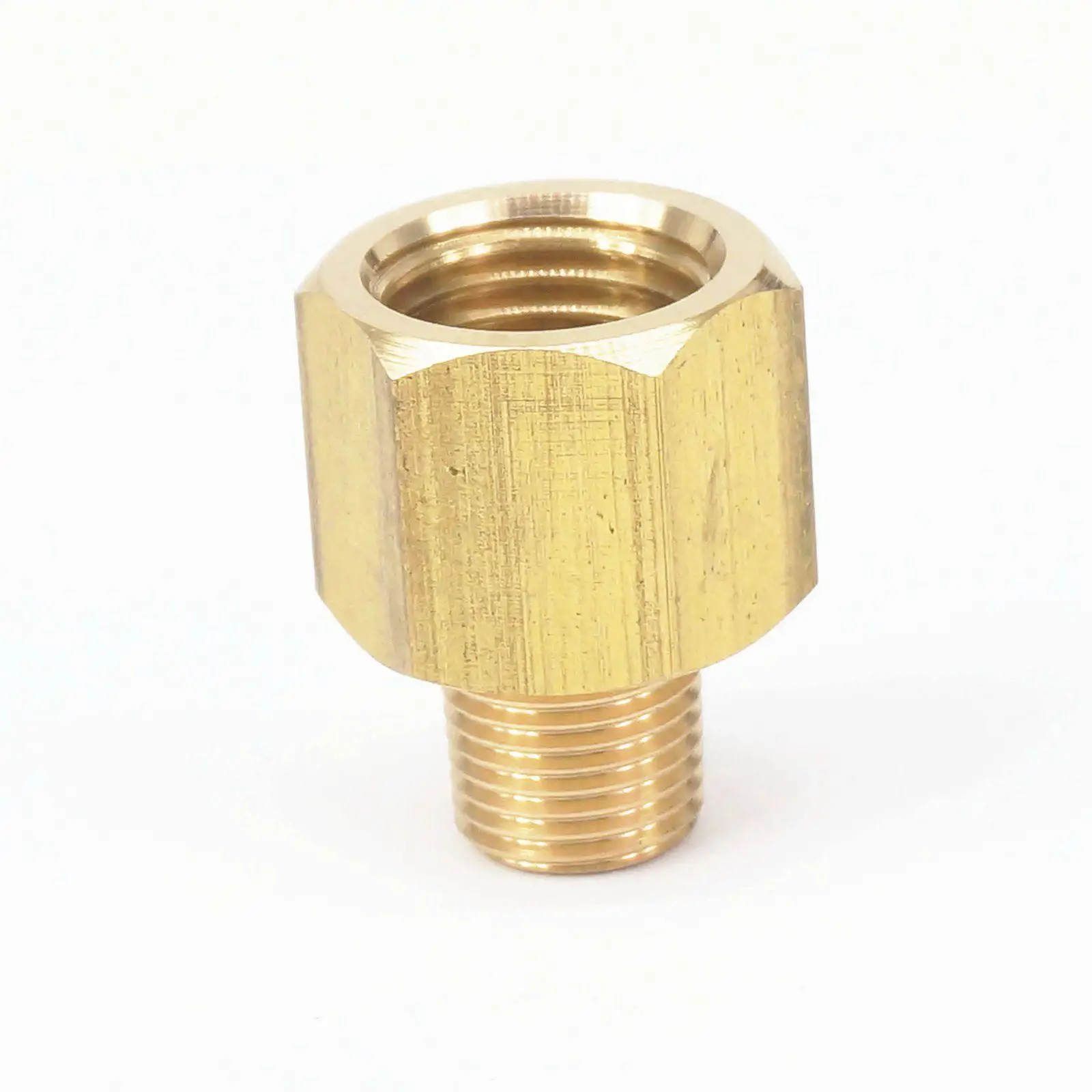 1/8 &quotNPT Male x 1/4&quot NPT Female латунный Соединительный соединитель для манометра воздуха