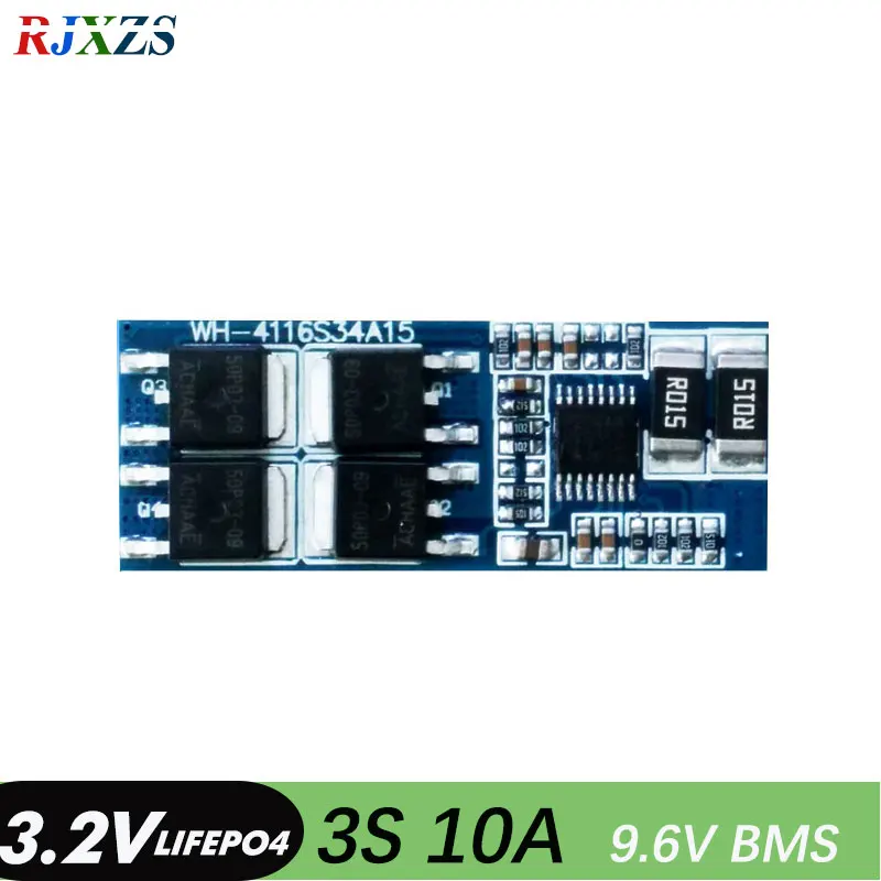 PCM 3S 10A lifepo4 9 6 V 18650 BMS Защитная плата батареи bms pcm для аккумуляторной