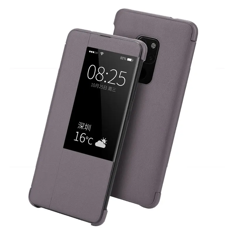 Kongbg роскошный флип кейс для huawei P30 pro Коврики 20 Pro кожа Smart View Flip Cover P 30