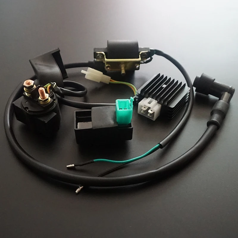 

Ignition Coil CDI Regulator Rectifier Relay Kit For 50 70 90 110 125cc ATV Quad